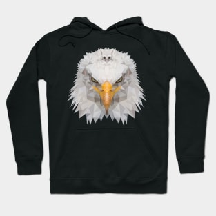 Low Poly Eagle Wild Animal Hoodie